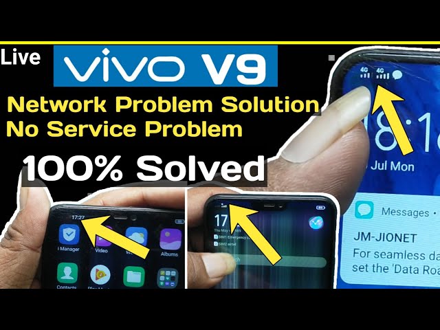 Vivo V9 Network Problem | How To Solve Vivo V9 No Network,No Service,No Signal Problem 📶100%Solved✅