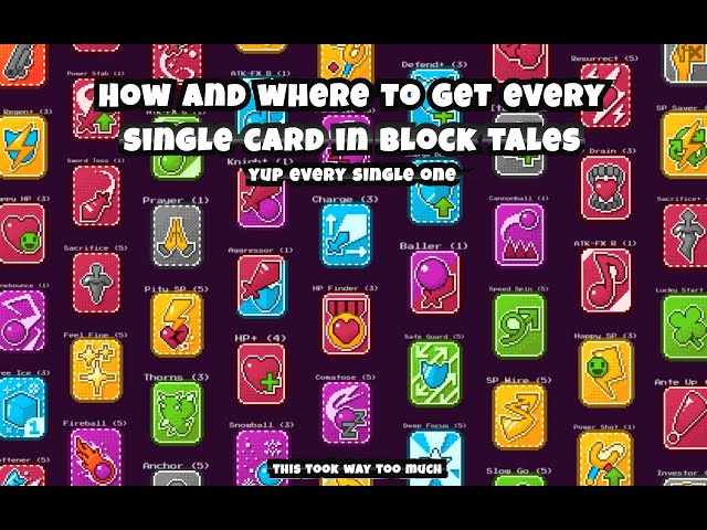How and Where to get EVERY SINGLE card in Block Tales!