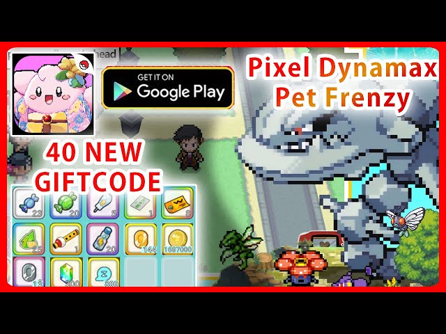How To Redeem Code Pixel Dynamax：Pet Frenzy & All 40 Giftcodes & Gameplay (Pokemon Game Android)