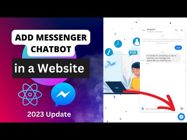 How to Add Messenger ChatBot To your Website Step by Step | Custom chat in React App