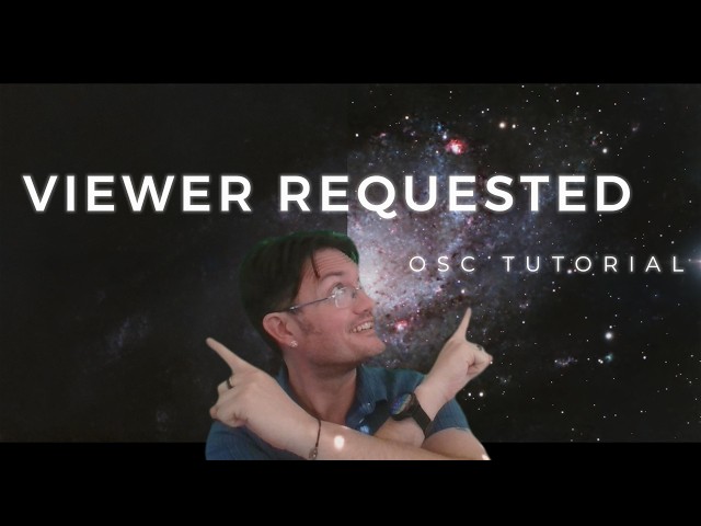 Viewer Requested OSC Tutorial with Their Data Available to Follow Along!