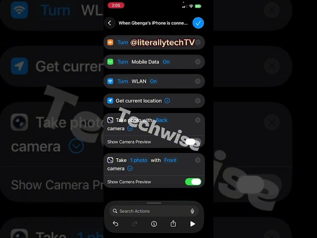 Use iphone shortcut automation to capture thieve’s image and location.