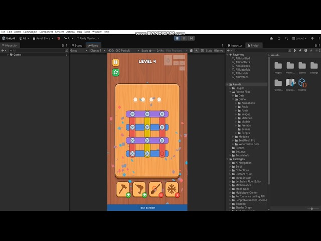 Screw Puzzle | Template + Editor | Screw Puzzle Unity Source Code