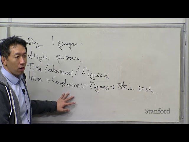 Stanford CS230: Deep Learning | Autumn 2018 | Lecture 8 - Career Advice / Reading Research Papers