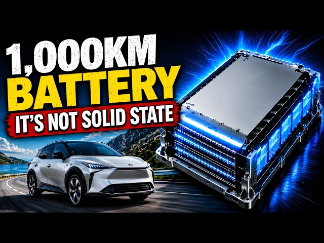 Toyota's new battery delivers 1,000km range and charges in 20 minutes