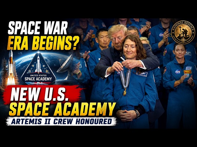 Trump Presents Congressional Space Medal of Honor to Artemis II Crew & Announces U.S. Space Academy