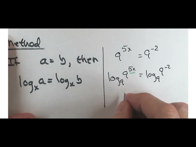 Section 11.7 Exponential equations (Part 1) Summer 2026