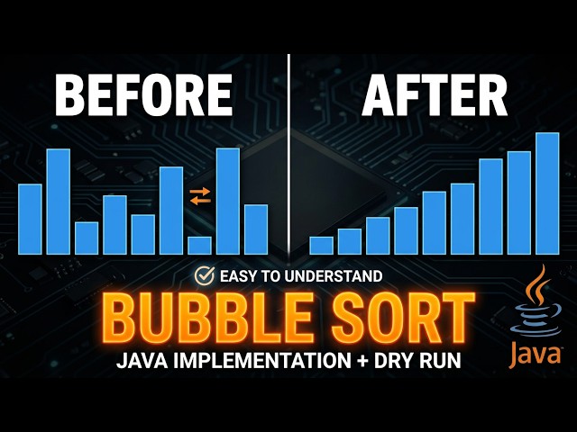 How Bubble Sort Works | Java Implementation + Dry Run