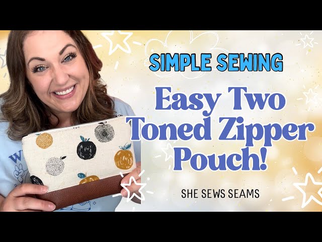 Sew a Zipper Pouch with Vinyl – Beginner Friendly!