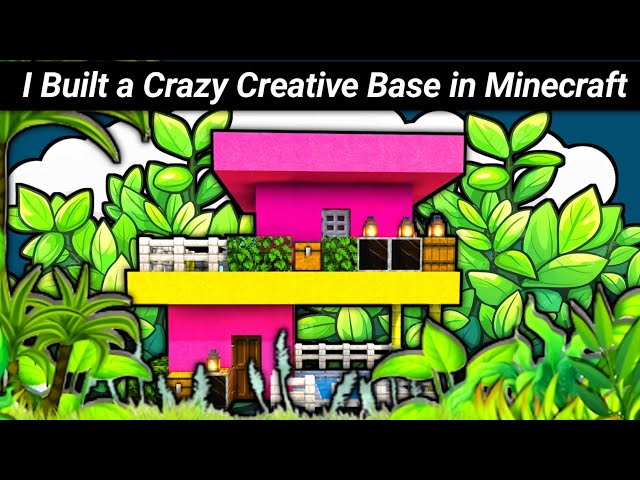 I Built a Crazy Creative Base in Minecraft
