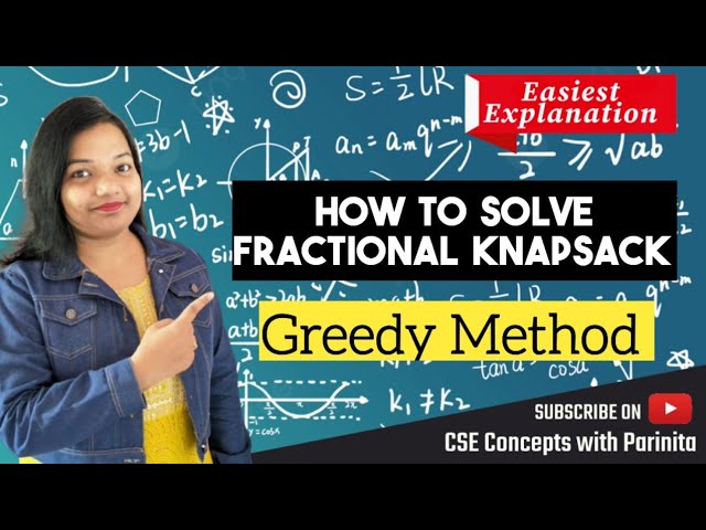 Fractional Knapsack Problem using Greedy Method in Hindi Example| Data structures and algorithms DAA
