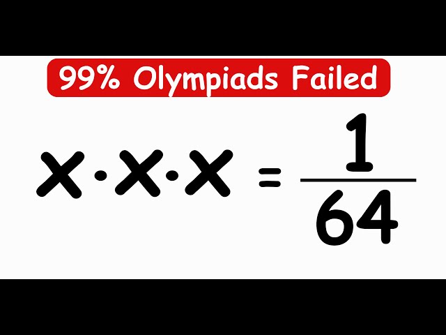 INDIAN OLYMPIADS  || How to SOLVE for x? #maths