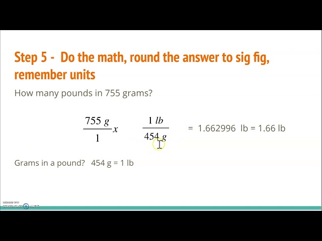 Solving Word Problems with unit/dimensional analysis