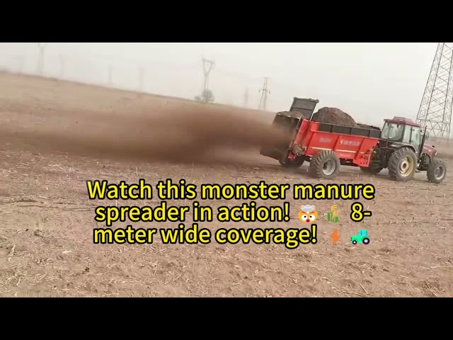 Heavy Duty Tractor PTO Manure Spreader Field Testing | Jinan Hecoth Farm Machinery 🚜🇨🇳