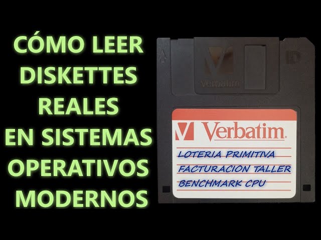CÓMO LEER/EJECUTAR SOFTWARE ANTIGUO EN DISQUETE FLEXIBLE REAL (FLOPPY) HOY DÍA (VIDEO CORREGIDO)