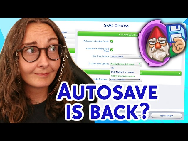 Sims 4 Update brought back Autosave?!