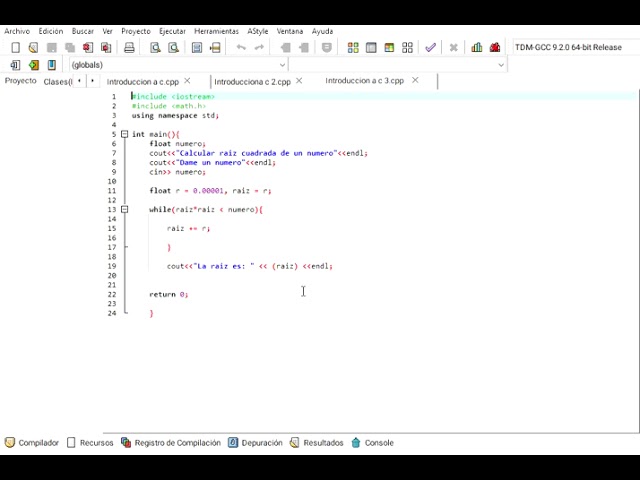 Trabajos Escuela Introduccion a c cpp   Embarcadero Dev C++ 6 3 2022 01 30