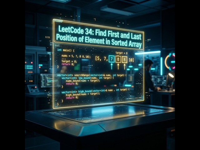LeetCode 34: Find First and Last Position of Element in Sorted Array in less than 5 minutes
