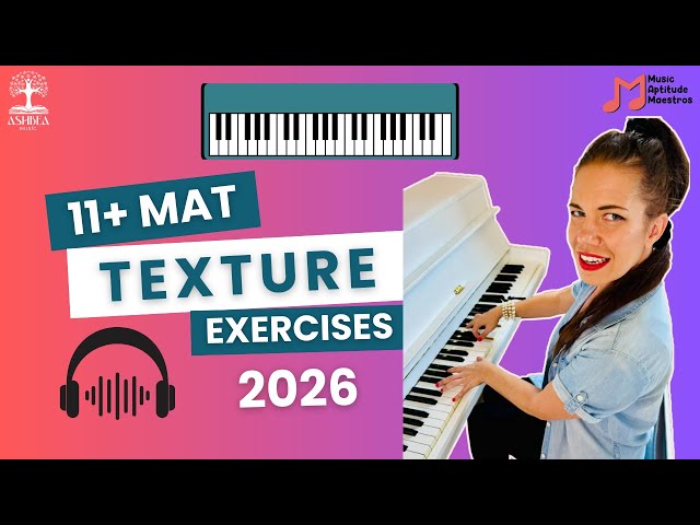 11+ Music Aptitude Test 2026: TEXTURE (HARMONY) | 20 Essential Texture Exercises 🎵
