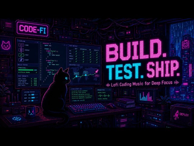 BUILD. TEST. SHIP. // Lofi Coding Music for Deep Focus | CODE-FI