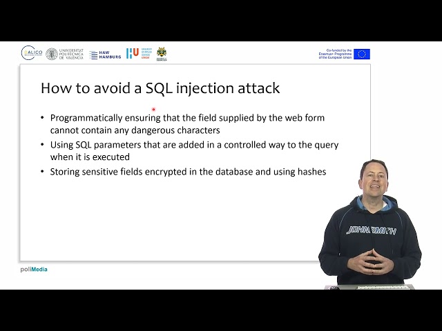 SQL injection attacks | 24/25 | UPV