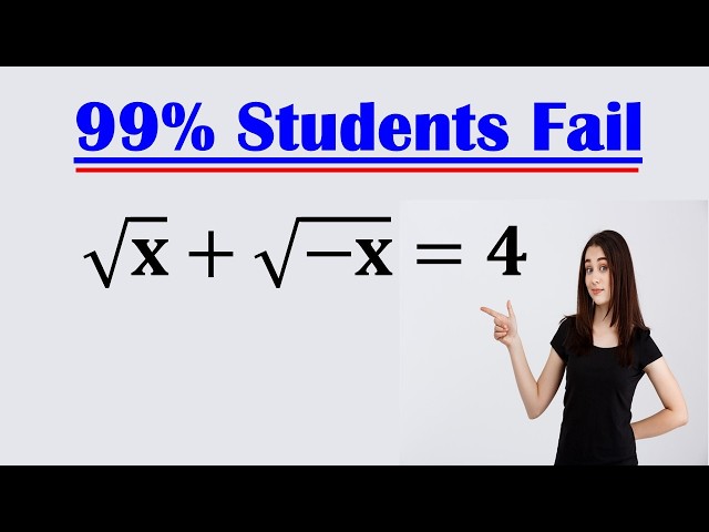 Solving a 'Harvard' University entrance exam | x=?