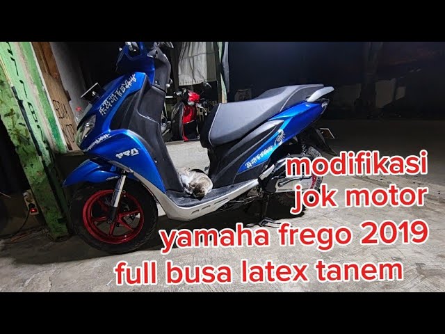 Modification of the Yamaha Frego 2019 motorcycle seat with full latex foam and full MBTech Carera...