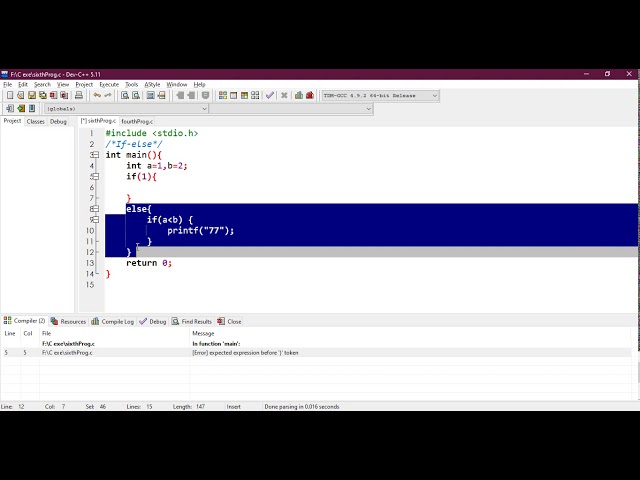 C Programming - If-Else Ladder