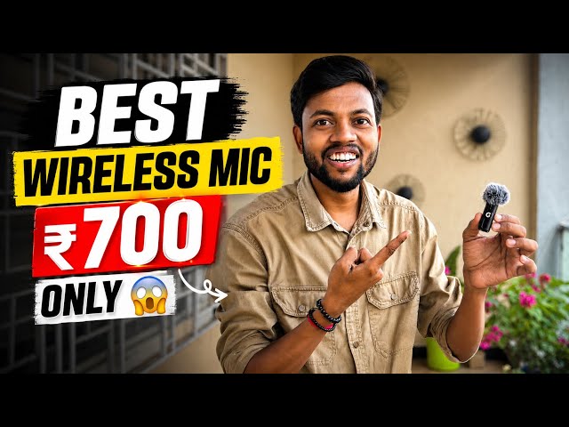 इतना सस्ता 😱 BESE WIRELESS MIC FOR YOUTUBE VIDEOS | ₹700 Only | Full Review 🔥 