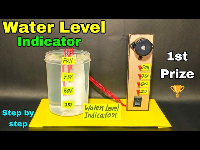 Water level indicator project,Water Level indicator science project,Water level indicator