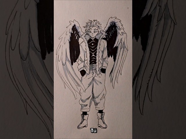 How to draw proportionate bodies in less than 30 seconds #drawingtutorial #hawks #mha