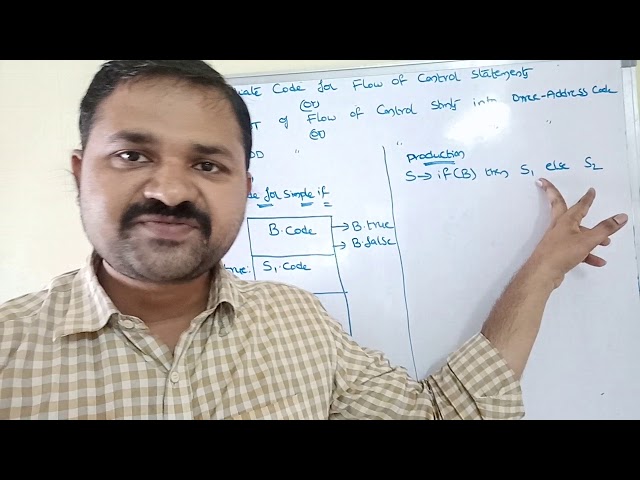 Intermediate Code for flow of control statements||flow of control statements in compiler design