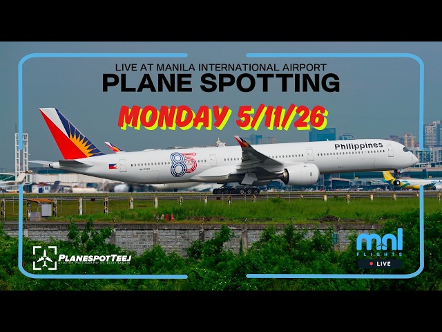 🔴 LIVE Eva Air Sanrio Livery @Manila Airport  | Real ATC + Close Up Plane Spotting | 5/11/26