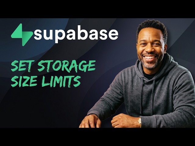 How To Set Storage Size Limits on Supabase