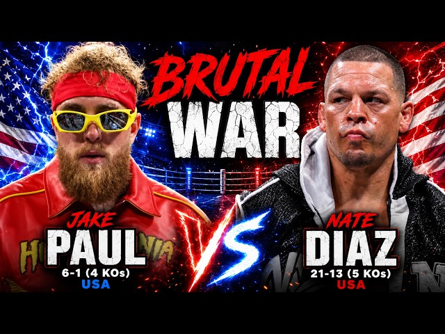 BRUTAL WAR That Shocked The World | Jake Paul vs Nate Diaz