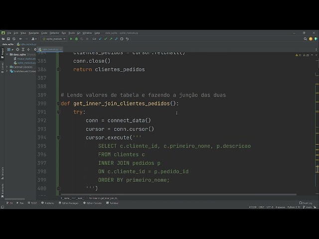 236 - Junção de tabelas com JOIN no SQLite Python