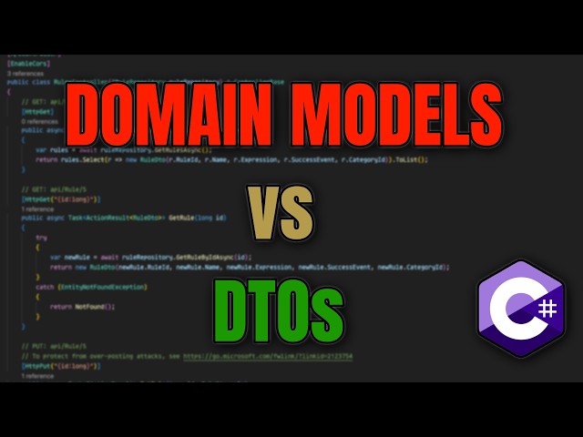 DTOs vs Domain Models — Don’t Mix These Up