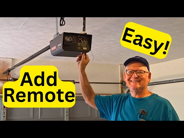 How to Program a new remote to an old Garage Door Opener - Easy!