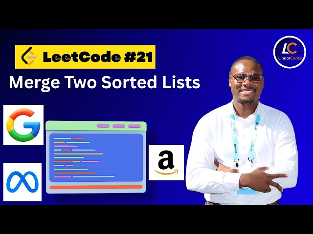 Merge Two Sorted Lists (LC 21) — Dummy Head + Splice Pattern, O(1) Space | LindorCodes