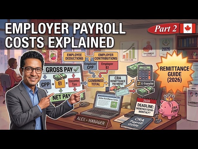 How to Calculate Payroll Remittances in Canada | CPP, EI & CRA Payroll Deductions Explained