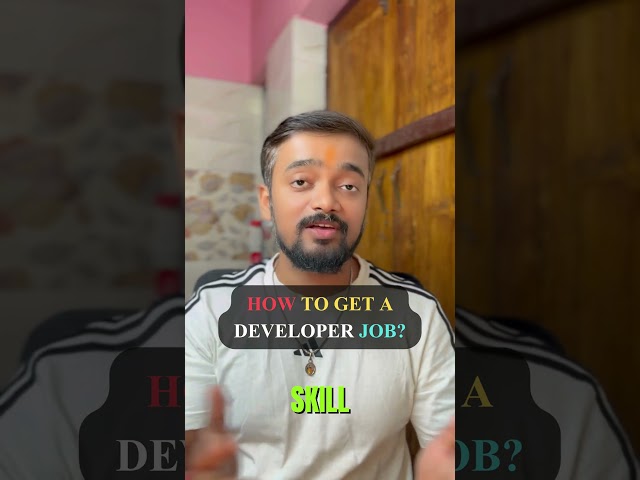 HOW TO GET A DEVELOPER JOB? 😂 #SoftwareDeveloper #CodingMemes #ProgrammerHumor #techhumor