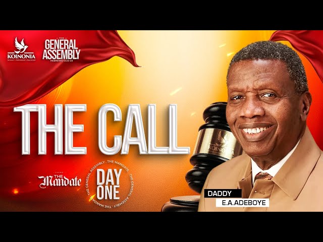 THE CALL WITH DADDY E.A ADEBOYE AT THE GENERAL ASSEMBLY (DAY 1) ||19||11||2025