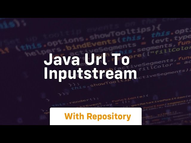 java url to inputstream