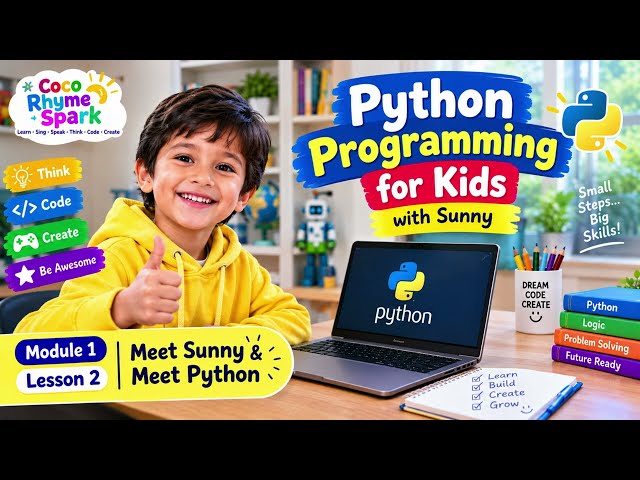 What is Programming? 💻 | Python for Kids with Sunny | Hindi + English | Lesson 2