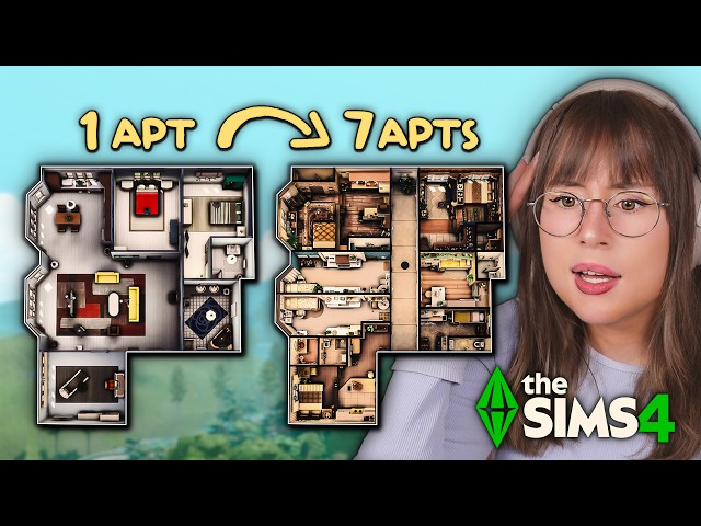 I Tried to Split ONE Apartment Into SEVEN in The Sims 4