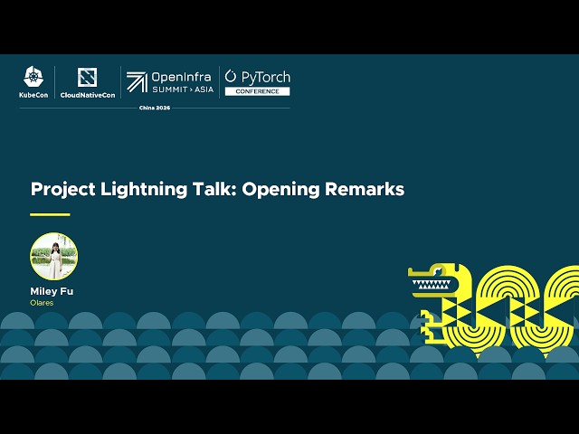 Project Lightning Talk: Opening Remarks - Miley Fu, Olares