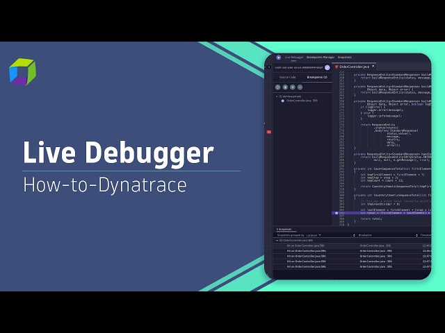 How to Debug Production Services with Dynatrace │ Live Debugger