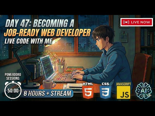 [15.6.26] Day 47(part-2): Becoming a Job-Ready Web Developer 🇧🇩| 8 Hours + Live Code with me