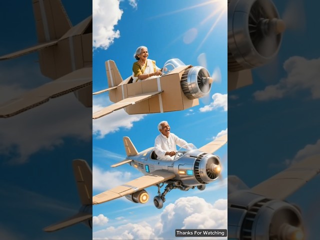 Indian Lady Army saves Grandma by making a new plane 😭 #ai #army #save #plane