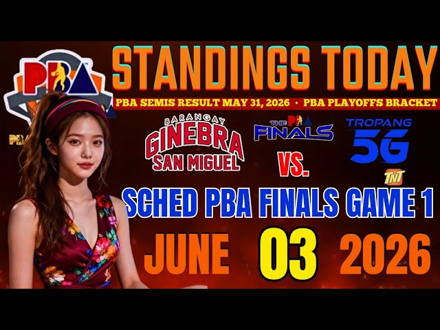 PBA STANDINGS TODAY JUNE 1, 2026 | pba playoffs game result | PBA games schedule on JUNE 4, 2026